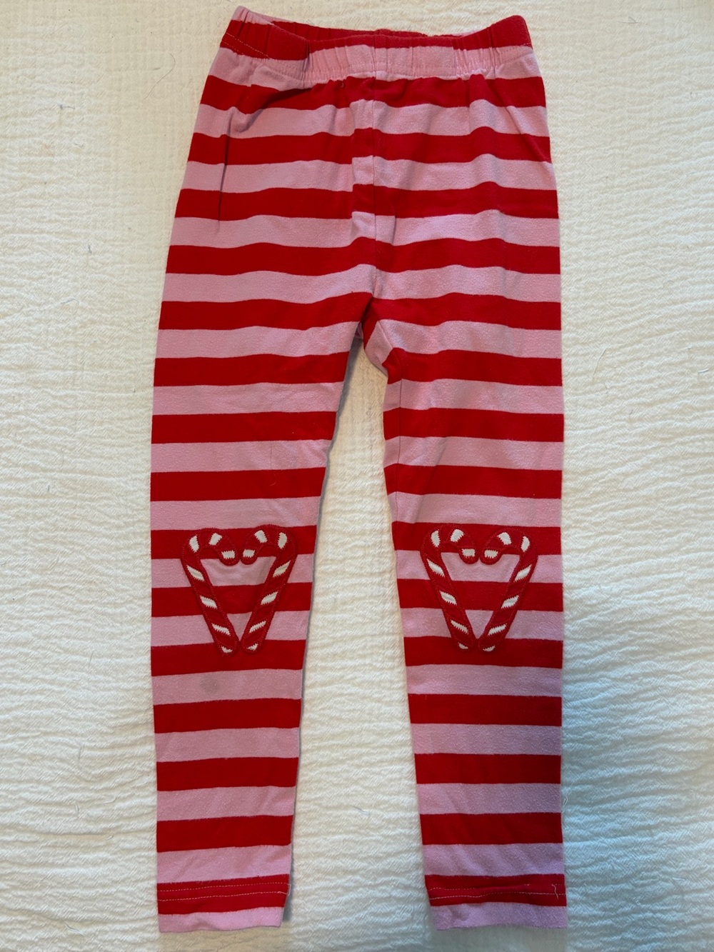 Hanna Anderson Dr. Seuss Cindy Lou Who Red & Pink Striped candy cane Leggings